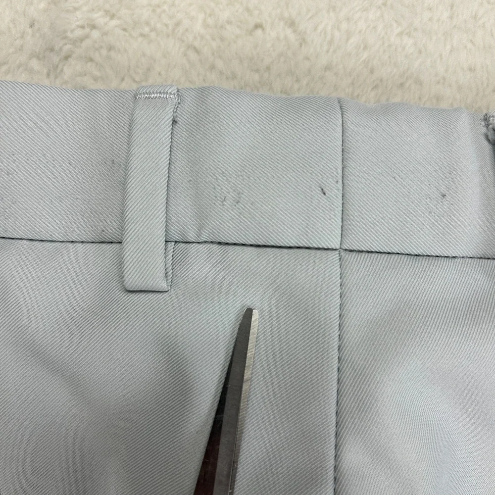 Peter Millar Chino Shorts Mens 38 Light Gray Flat Front Golf Performance Comfort